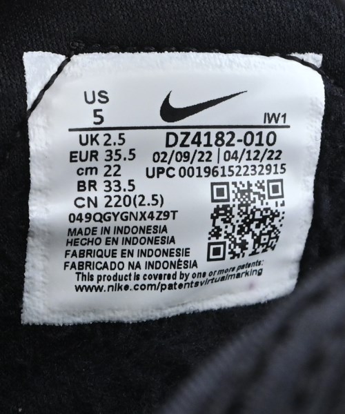 NIKE（ナイキ）サンダル 黒 サイズ:22cm レディース/2200714236049