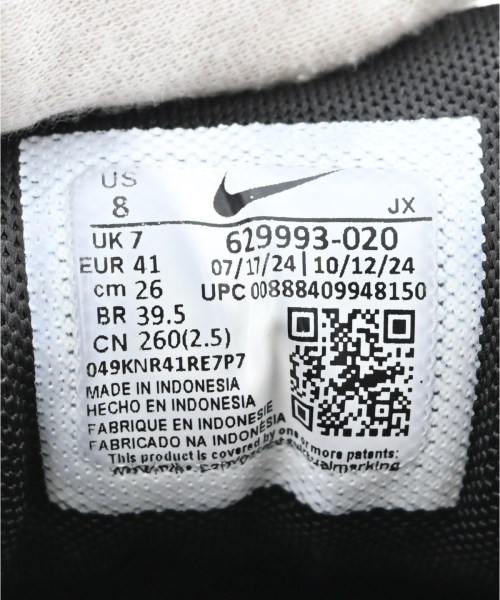 NIKE（ナイキ）スニーカー 黒 サイズ:26cm メンズ/2200712267045