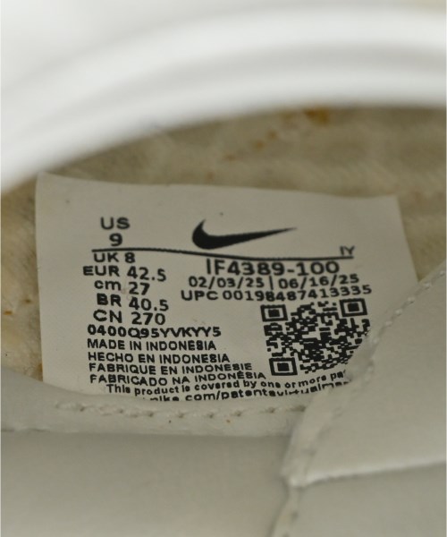 NIKE（ナイキ）スニーカー 白 サイズ:27cm メンズ/2200717292103