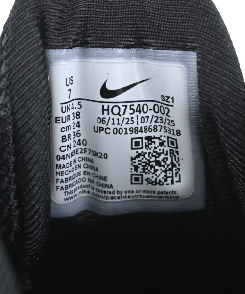 NIKE（ナイキ）スニーカー 黒 サイズ:24cm メンズ/2200719268052