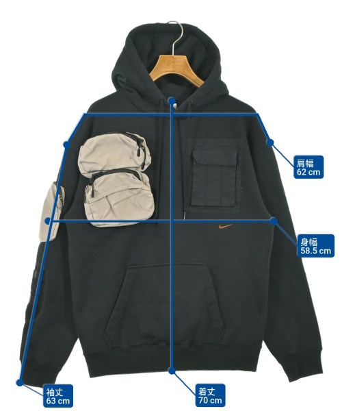 NIKE（ナイキ）パーカー 黒 サイズ:M メンズ/2200646265056