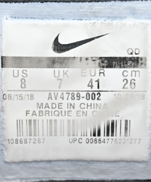 NIKE（ナイキ）スニーカー 黒 サイズ:26cm メンズ/2200624903123