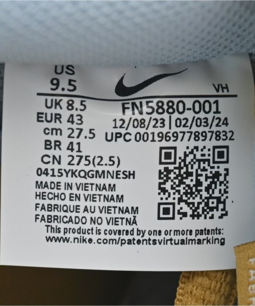 NIKE（ナイキ）スニーカー 紫 サイズ:27.5cm メンズ/2200649351053