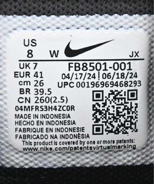 NIKE（ナイキ）スニーカー 黒 サイズ:26cm メンズ/2200643527119