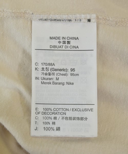 NIKE（ナイキ）Tシャツ・カットソー ベージュ サイズ:M メンズ/2200705024044