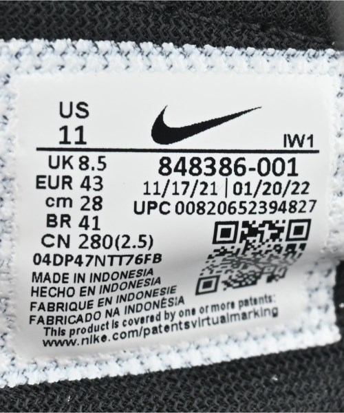 NIKE（ナイキ）スニーカー 黒 サイズ:28cm メンズ/2200707391021