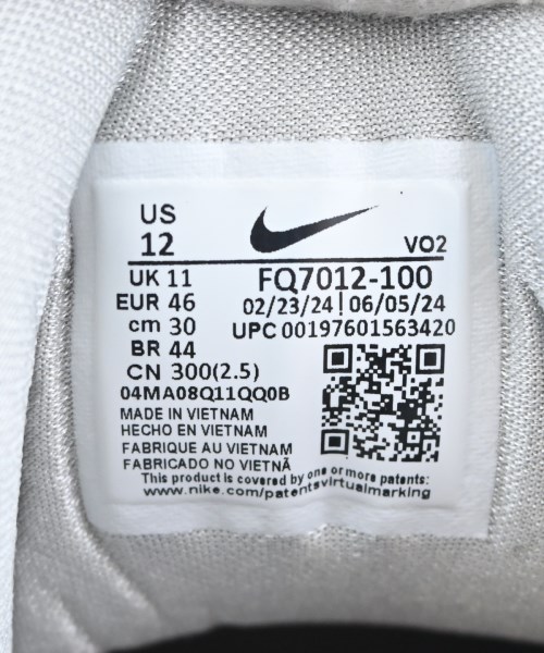 NIKE（ナイキ）スニーカー 白 サイズ:30cm メンズ/2200709442035
