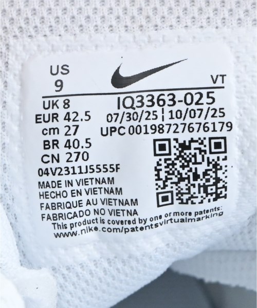 NIKE（ナイキ）スニーカー シルバー サイズ:27cm メンズ/2200663502028