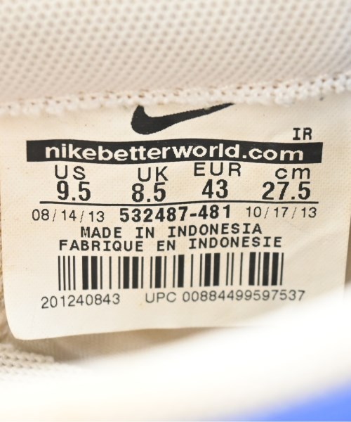 NIKE（ナイキ）スニーカー 青 サイズ:27.5cm メンズ/2200664177294