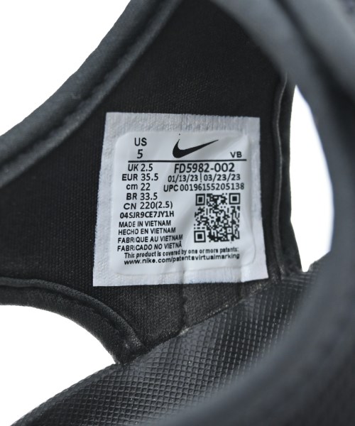 NIKE（ナイキ）サンダル 黒 サイズ:22cm レディース/2200663153541