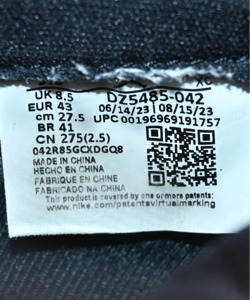 NIKE（ナイキ）スニーカー 黒 サイズ:27.5cm メンズ/2200666763020