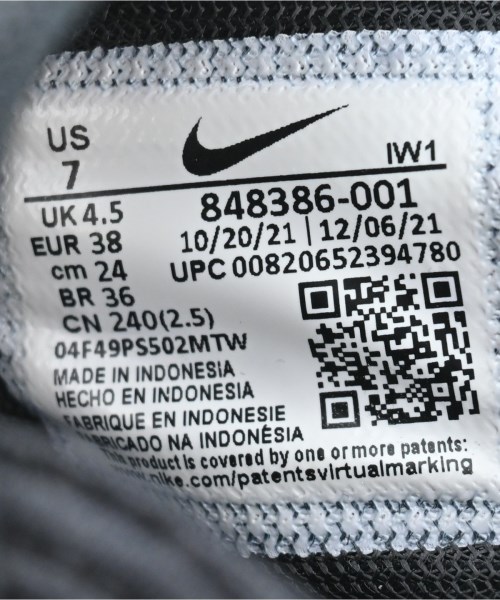 NIKE（ナイキ）スニーカー 黒 サイズ:24cm レディース/2200666129079