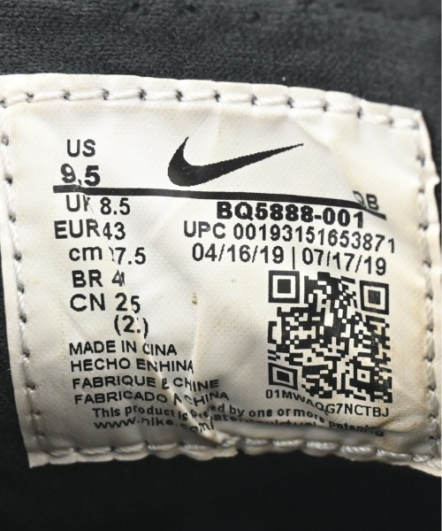 NIKE（ナイキ）スニーカー 黒 サイズ:27.5cm メンズ/2200671227098