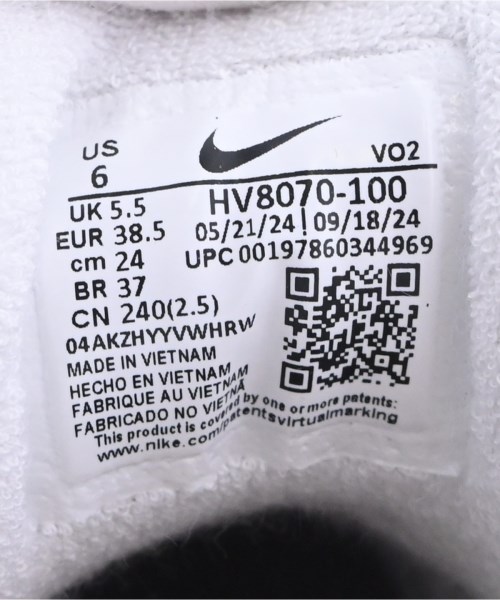 NIKE（ナイキ）スニーカー 白 サイズ:24cm レディース/2200734020055