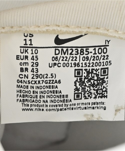 NIKE（ナイキ）スニーカー 白 サイズ:29cm メンズ/2200719369087