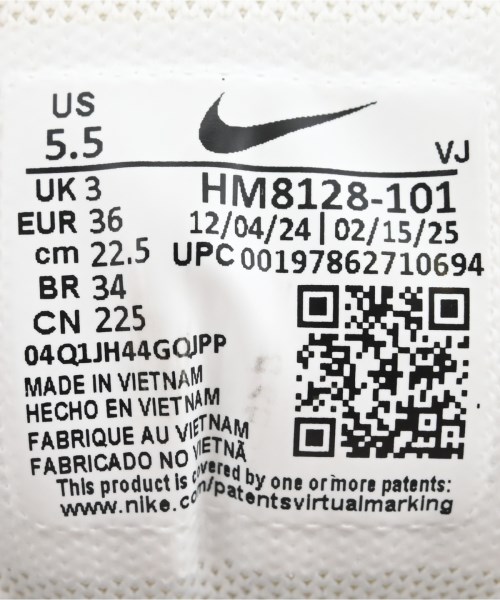NIKE（ナイキ）スニーカー 白 サイズ:22.5cm レディース/2200715301012