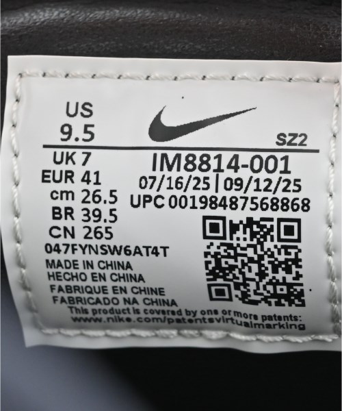 NIKE（ナイキ）スニーカー 黒 サイズ:26.5cm メンズ/2200718429201