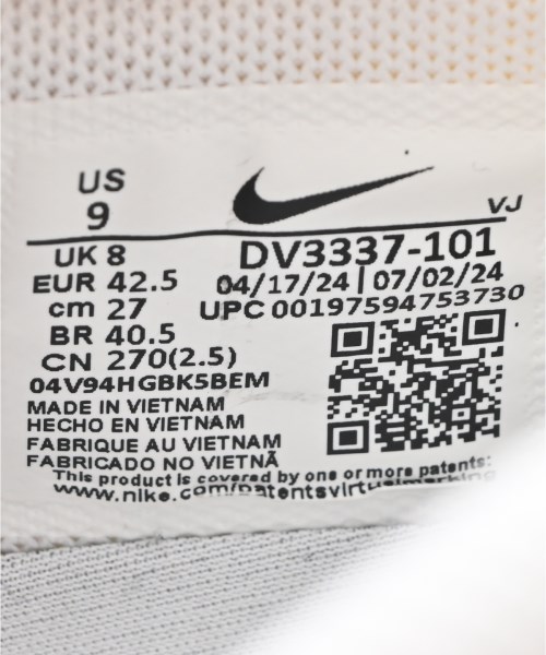 NIKE（ナイキ）スニーカー 白 サイズ:27cm メンズ/2200718429218