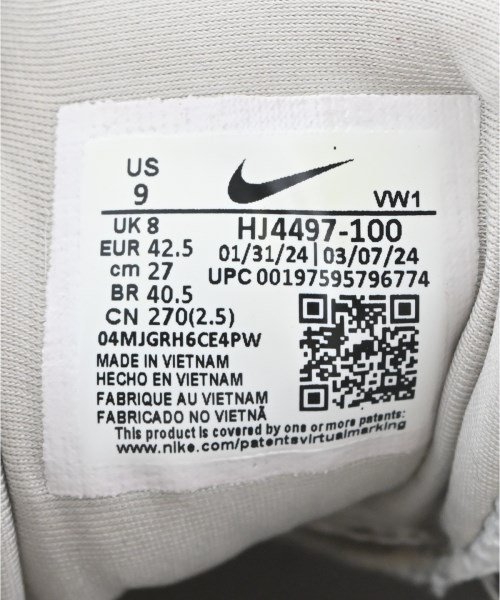 NIKE（ナイキ）スニーカー 白 サイズ:27cm メンズ/2200720818123