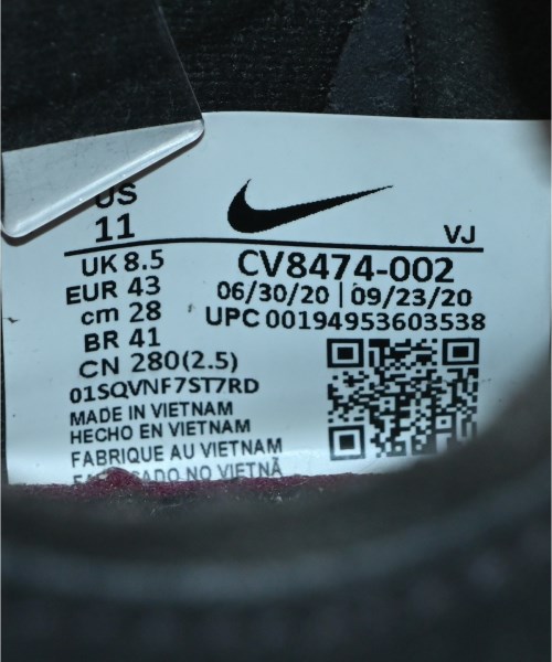 NIKE（ナイキ）スニーカー 黒 サイズ:28cm メンズ/2200720929034