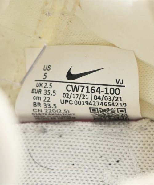 NIKE（ナイキ）スニーカー 白 サイズ:22cm レディース/2200722135082