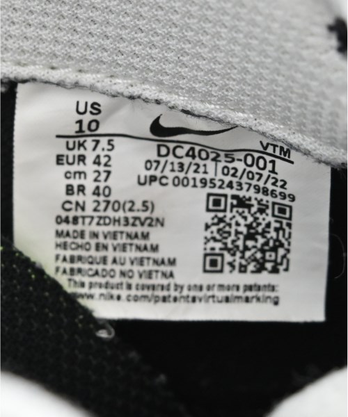 NIKE（ナイキ）スニーカー 黒 サイズ:27cm メンズ/2200720003604
