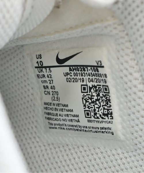 NIKE（ナイキ）スニーカー 白 サイズ:27cm メンズ/2200724885121