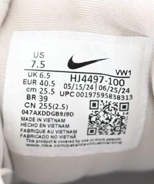 NIKE（ナイキ）スニーカー 白 サイズ:25.5cm レディース/2200714247175