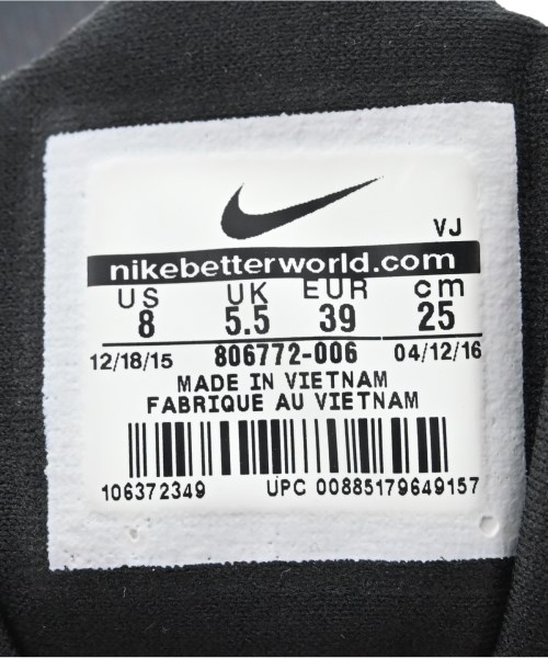 NIKE（ナイキ）スニーカー 黒 サイズ:25cm レディース/2200721789163