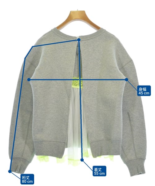 sacai（サカイ）スウェット グレー サイズ:XS レディース/2200725976019