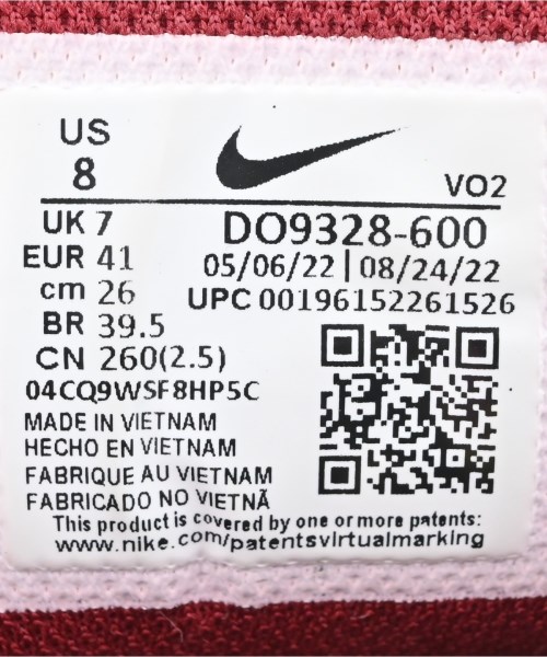 NIKE（ナイキ）スニーカー 赤 サイズ:26cm メンズ/2200720777048