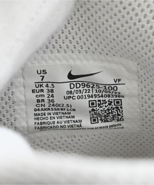NIKE（ナイキ）スニーカー 白 サイズ:24cm レディース/2200728450035