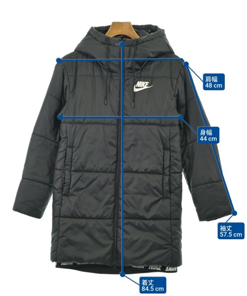 NIKE（ナイキ）ダウンコート 黒 サイズ:S レディース/2200672719028