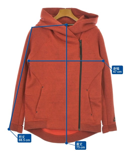 NIKE（ナイキ）パーカー 赤 サイズ:S レディース/2200676823028