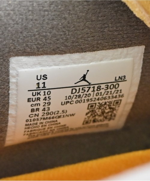 union（ユニオン）スニーカー 黄 サイズ:29cm メンズ/2200684560410