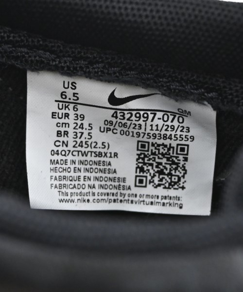 NIKE（ナイキ）スニーカー 黒 サイズ:24.5cm レディース/2200681927018