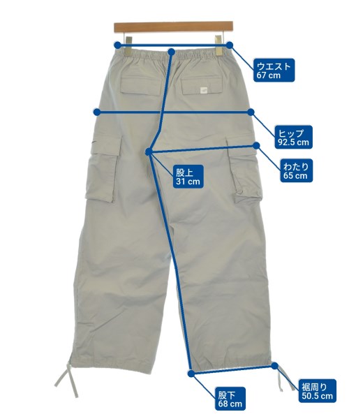 NIKE（ナイキ）カーゴパンツ グレー サイズ:M レディース/2200686152156