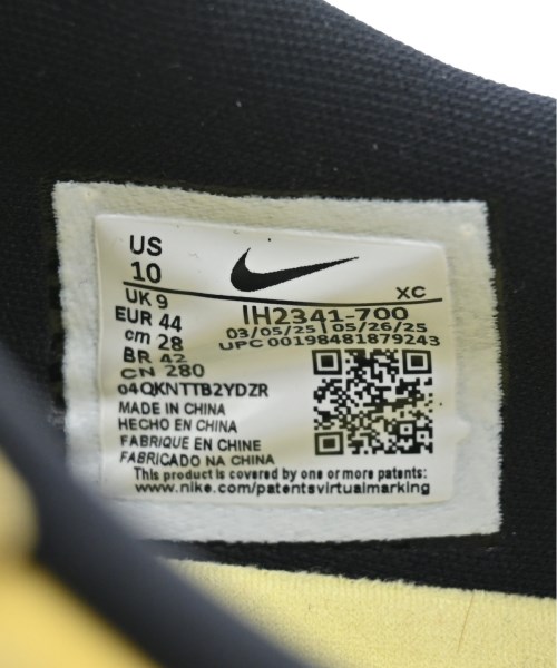 NIKE（ナイキ）スニーカー 黄 サイズ:28cm メンズ/2200690049084