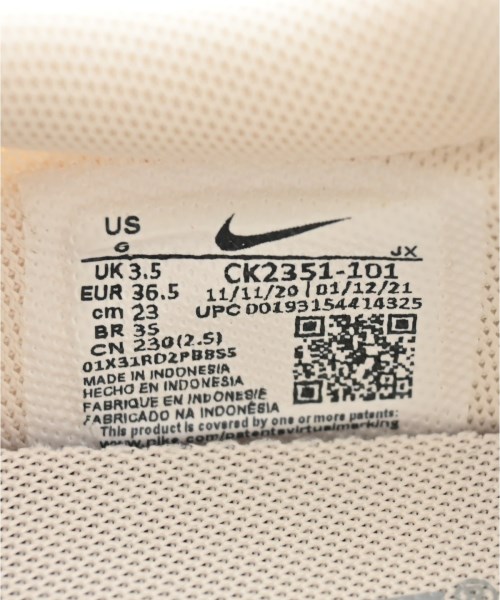 NIKE（ナイキ）スニーカー 白 サイズ:23cm レディース/2200689680038