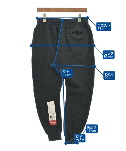 Reebok（リーボック）スウェットパンツ 黒 サイズ:L メンズ/2200618744053