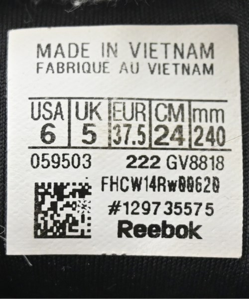 Reebok（リーボック）スニーカー 黒 サイズ:24cm レディース/2200681510029
