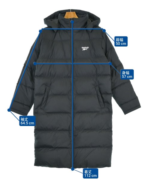 Reebok（リーボック）ダウンコート 黒 サイズ:L メンズ/2200668412025
