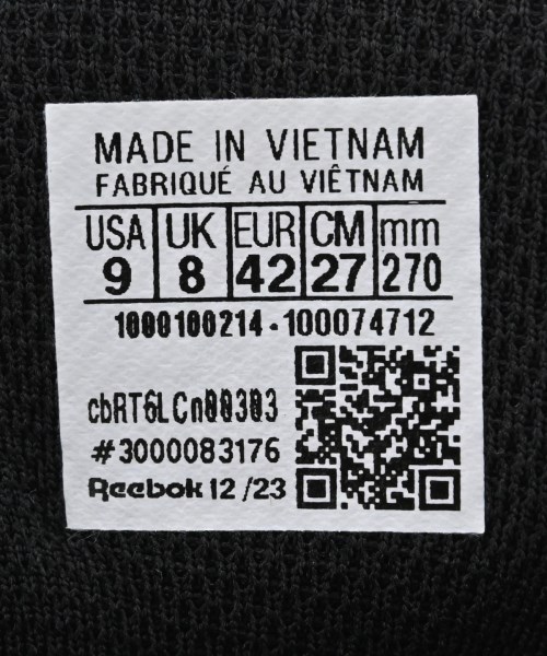 Reebok（リーボック）スニーカー 白 サイズ:27cm メンズ/2200720003635