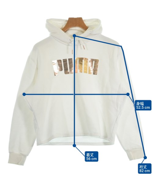 PUMA（プーマ）パーカー 白 サイズ:L レディース/2200618647026