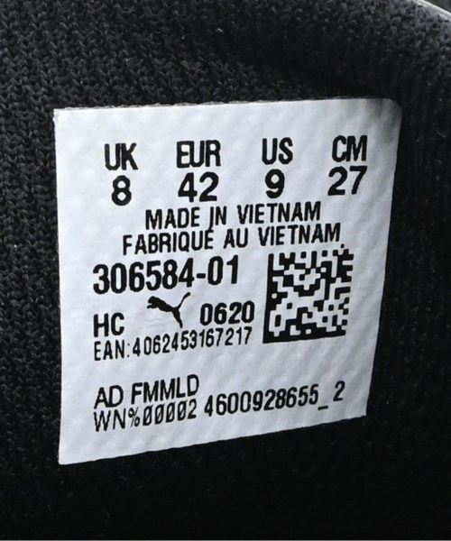 PUMA（プーマ）スニーカー 黒 サイズ:27cm メンズ/2200630220504