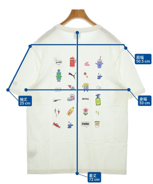 PUMA（プーマ）Tシャツ・カットソー 白 サイズ:M メンズ/2200607856125