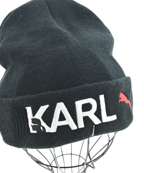 KARL LAGERFELD（カールラガーフェルド）ニットキャップ・ビーニー 黒 サイズ:- メンズ/2200646303048