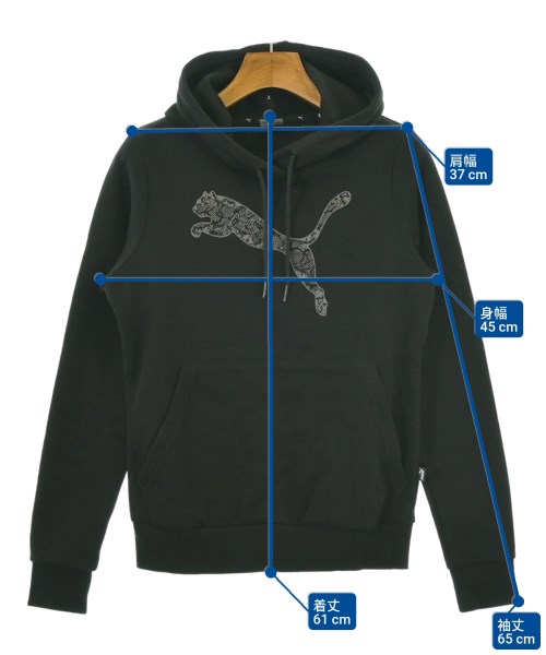 PUMA（プーマ）パーカー 黒 サイズ:S レディース/2200648389040