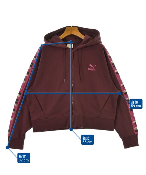 PUMA（プーマ）パーカー 赤 サイズ:L レディース/2200662748052