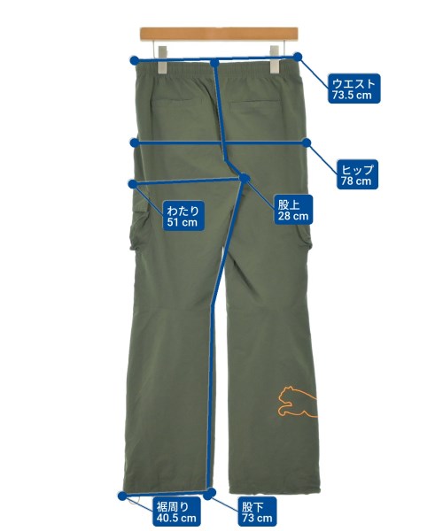 PUMA（プーマ）カーゴパンツ カーキ サイズ:M レディース/2200693419068